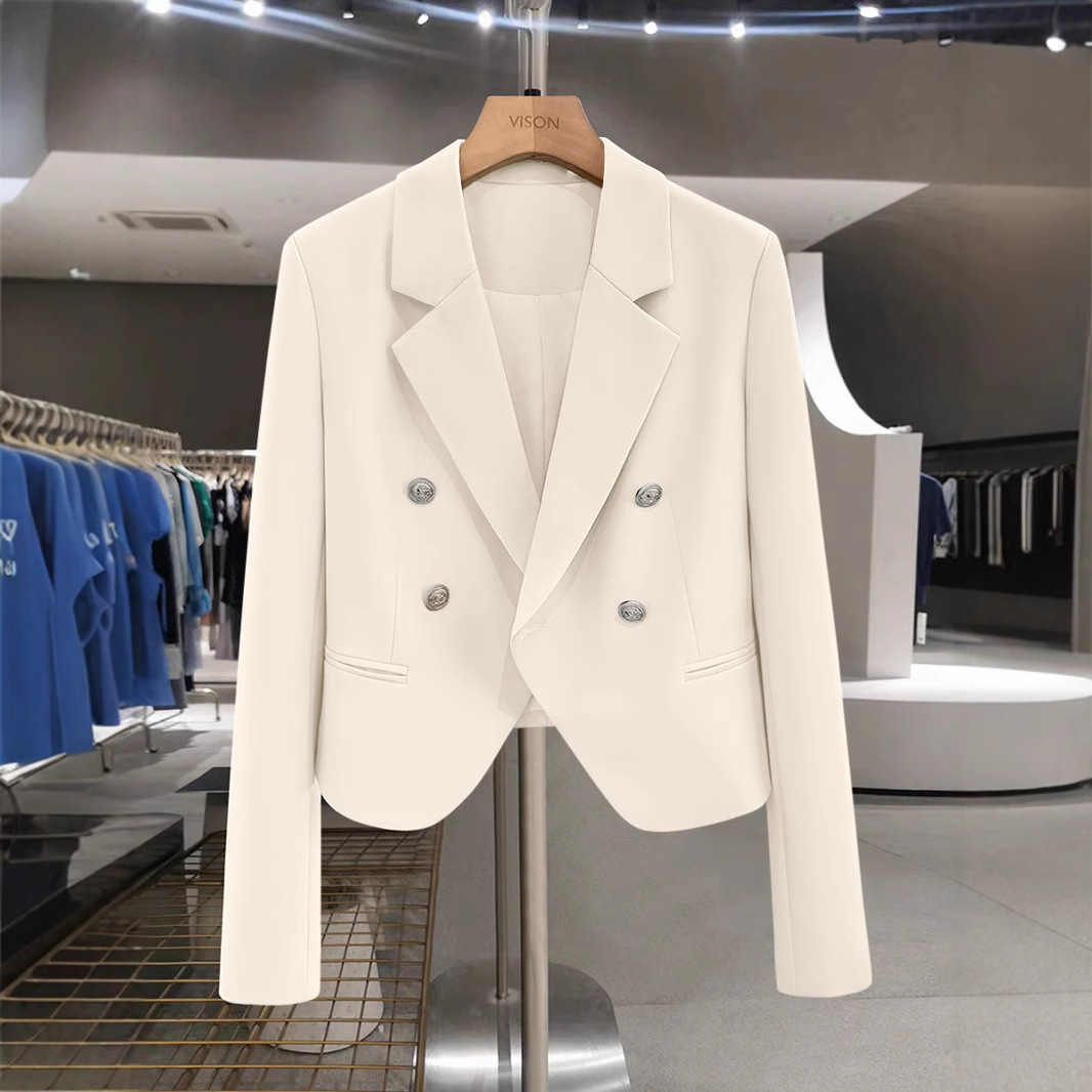 Blazer Corto Francese — Giacca Chic Monopetto