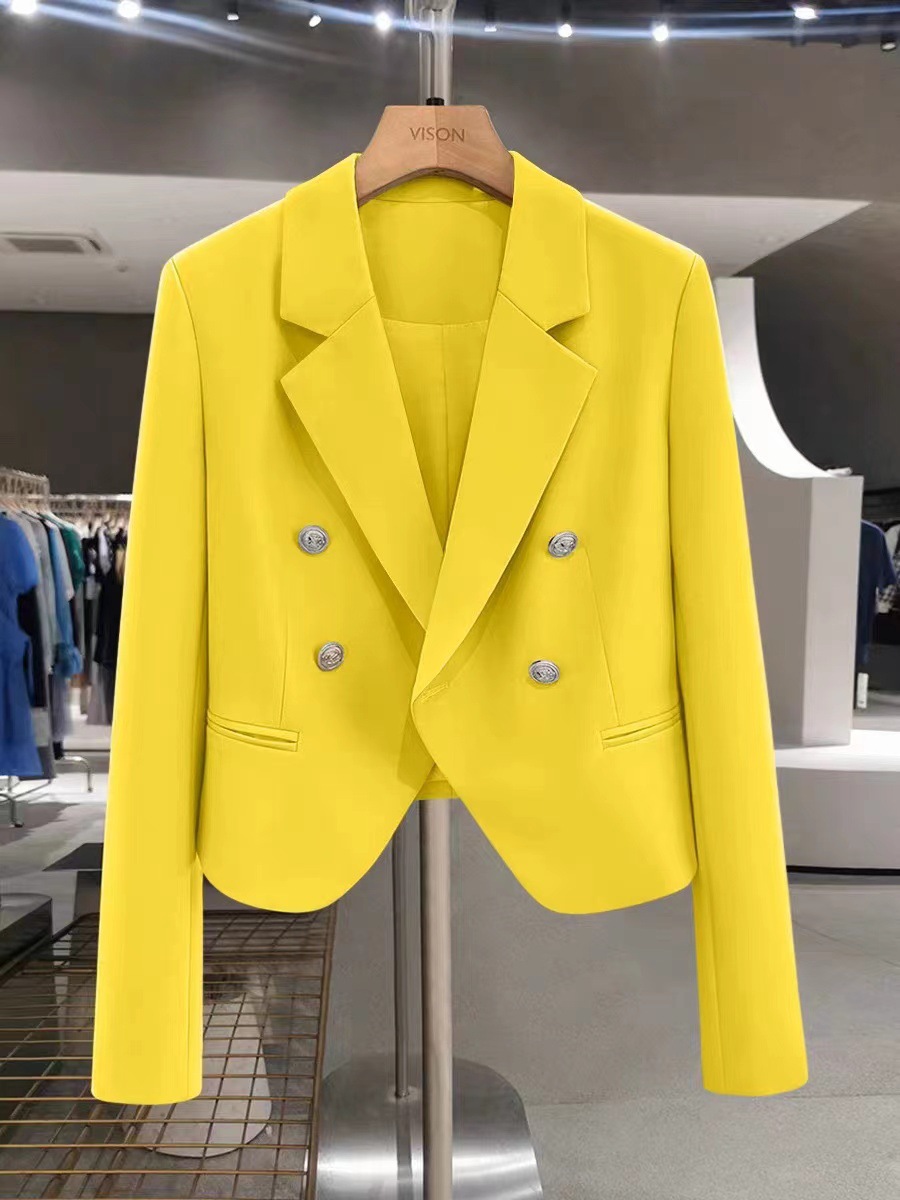 Blazer Corto Francese — Giacca Chic Monopetto - 16