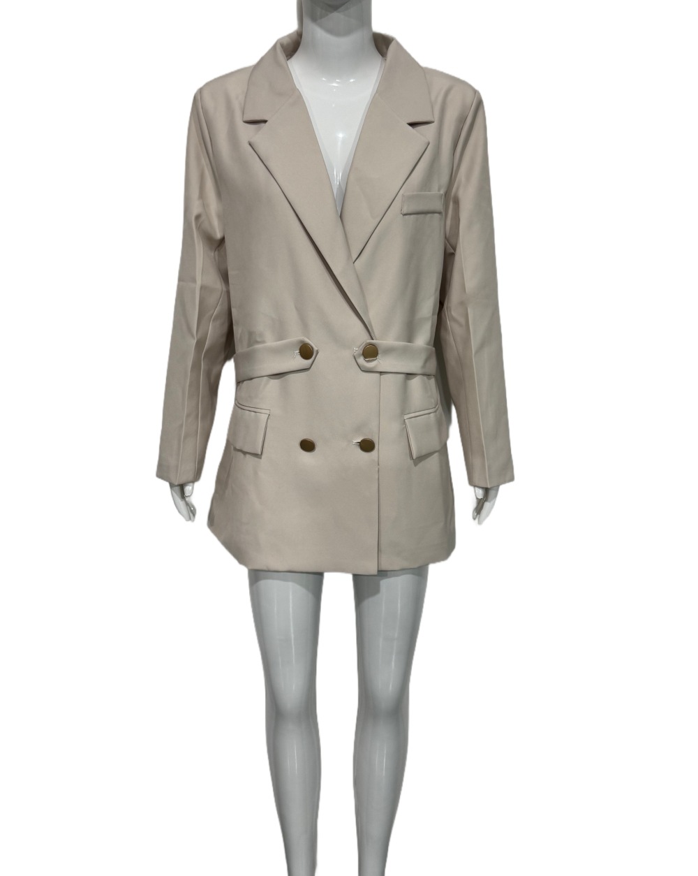 Blazer Slim Elegante — Giacca Sartoriale a Spalla Strutturata - 7