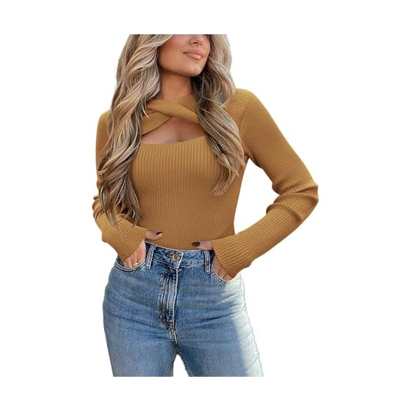 Maglione Pullover Intrecciato Effetto Cut-Out - 4